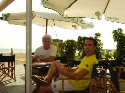 sRob en Harry  strand